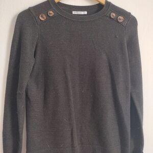 Button Shoulder Sweater